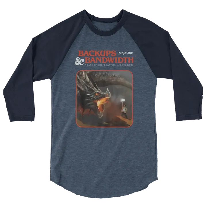NinjaOne Backups & Bandwidth 2023 - Raglan Tee product image (2)