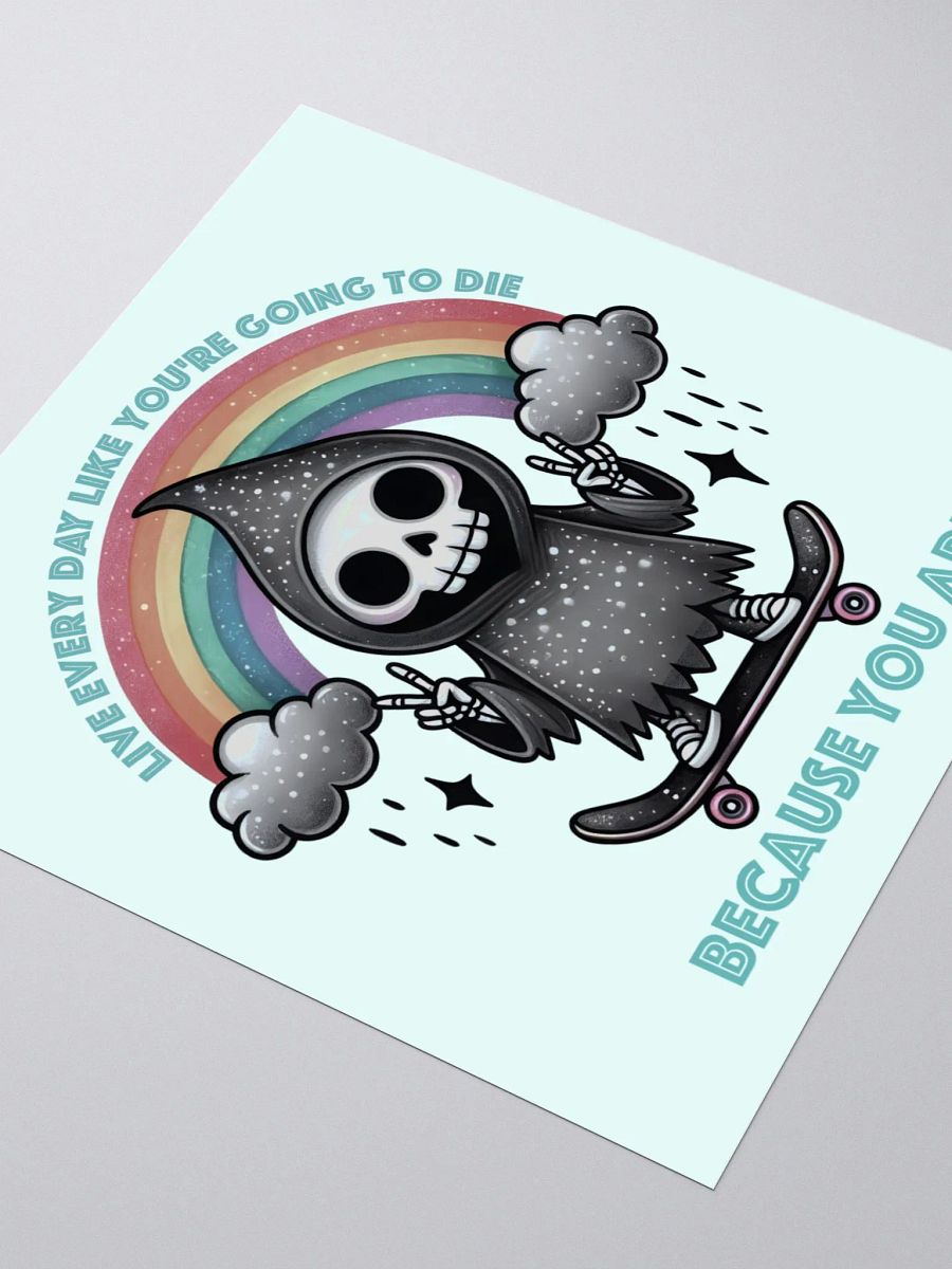 Live Every Day Sticker (Teal) product image (3)