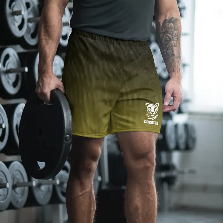 yellow wave athletics shorts product image (2)