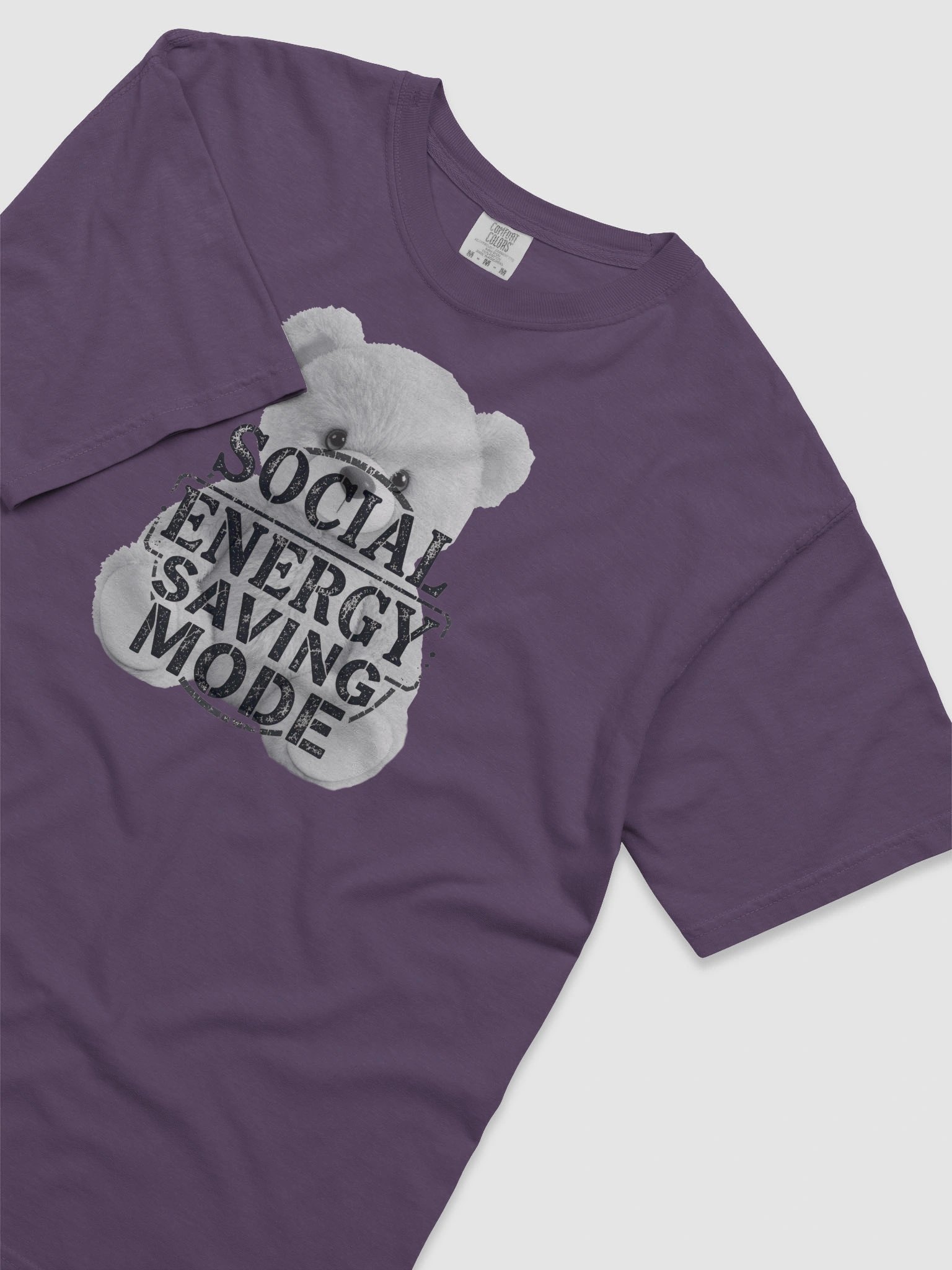 "Social Energy Saving Mode" T-Shirt - The Introvert Bear product image (2)