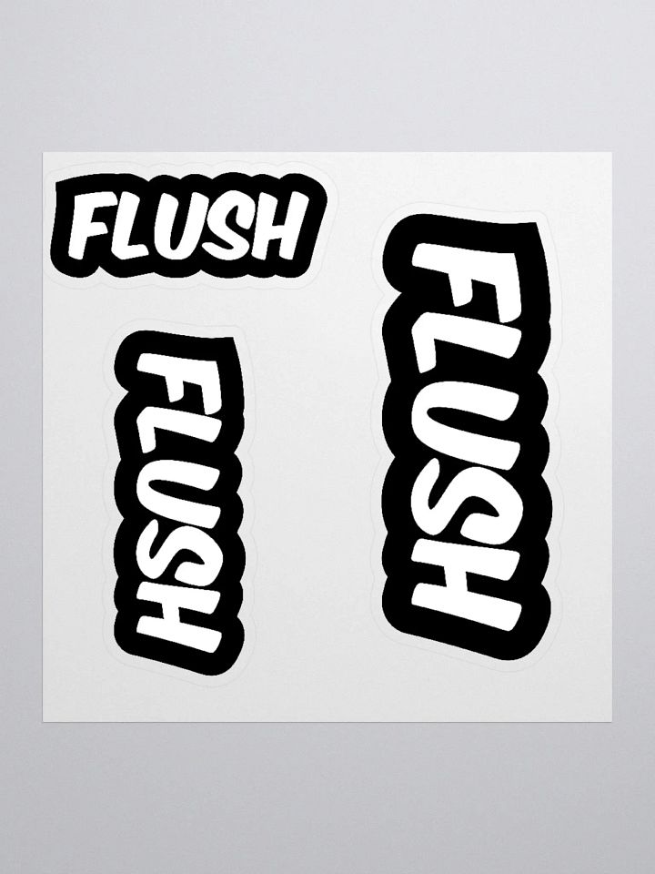 FLUSH 3 pack Kiss-cut stickers product image (1)
