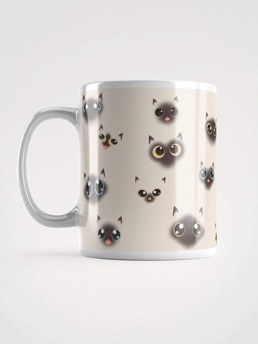 Siamese Cat Faces (Multicolor Eyes) Mug product image (3)