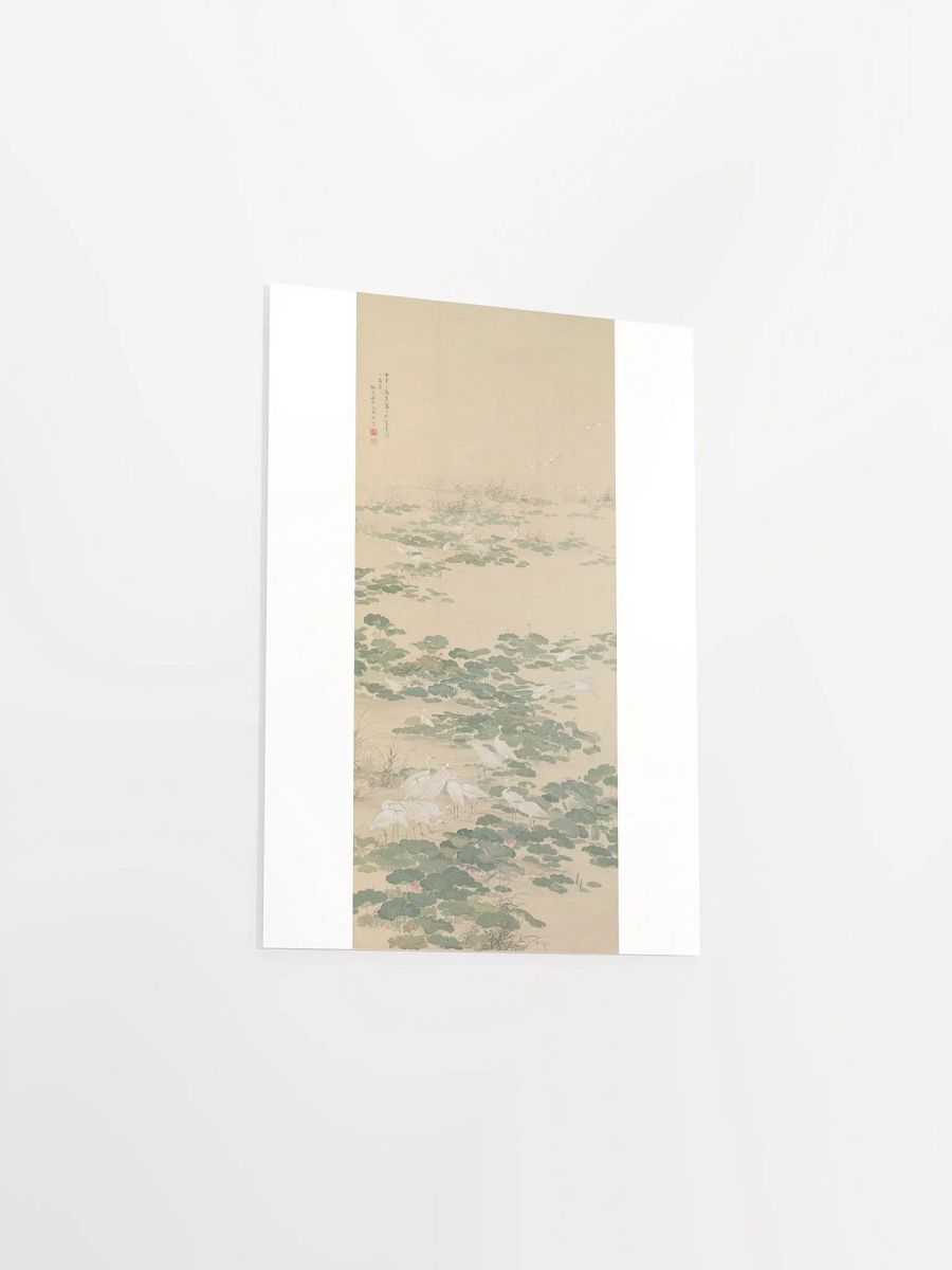 Egrets in a Lotus Pond by Yamamoto Baiitsu product image (3)