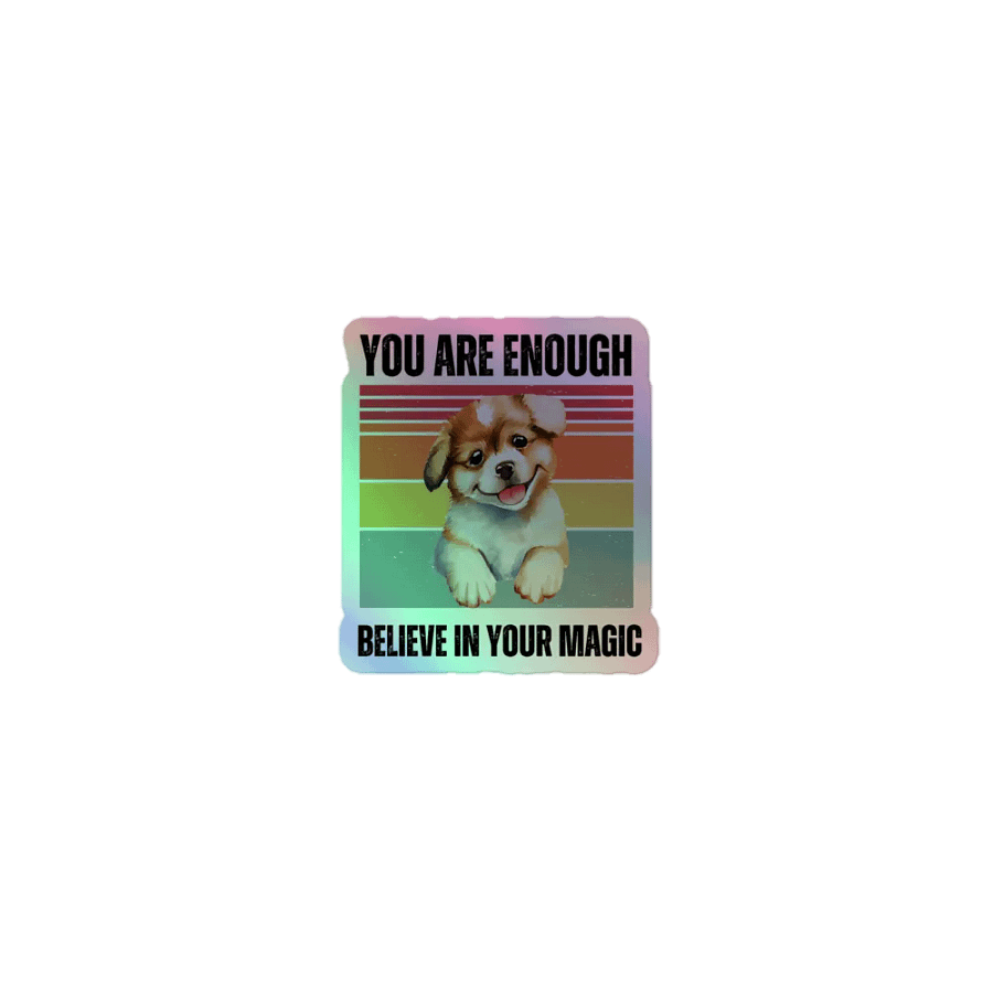 Joyful Pup Holographic Sticker Sheet product image (1)