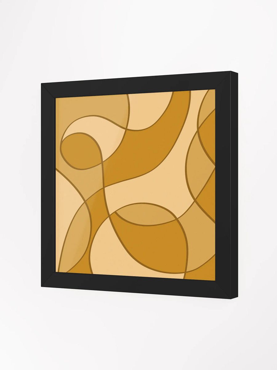 Flowing Curves Framed Art Print - Abstract Composition No. 1 product image (21)