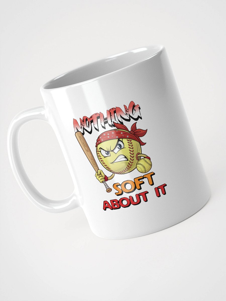 Nothing Soft About It Softball Angry Rebel Mug product image (5)