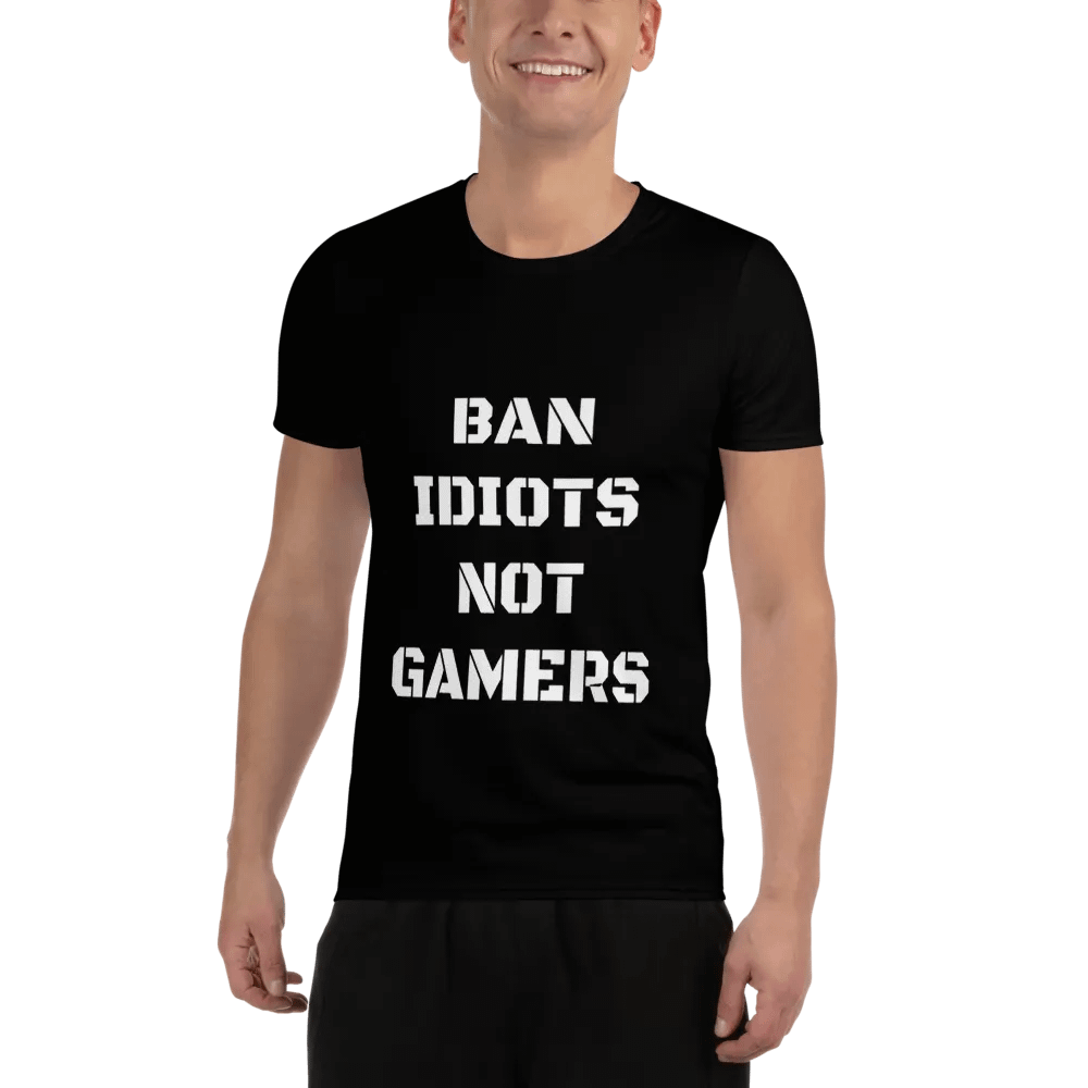 Ban idiots not gamers T-shirt product image (2)