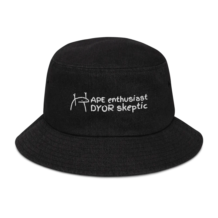 APE enthusiast | Crypto funny meme Denim Bucket Hat product image (1)