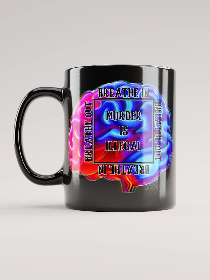 Breathe Black Glossy Mug product image (1)