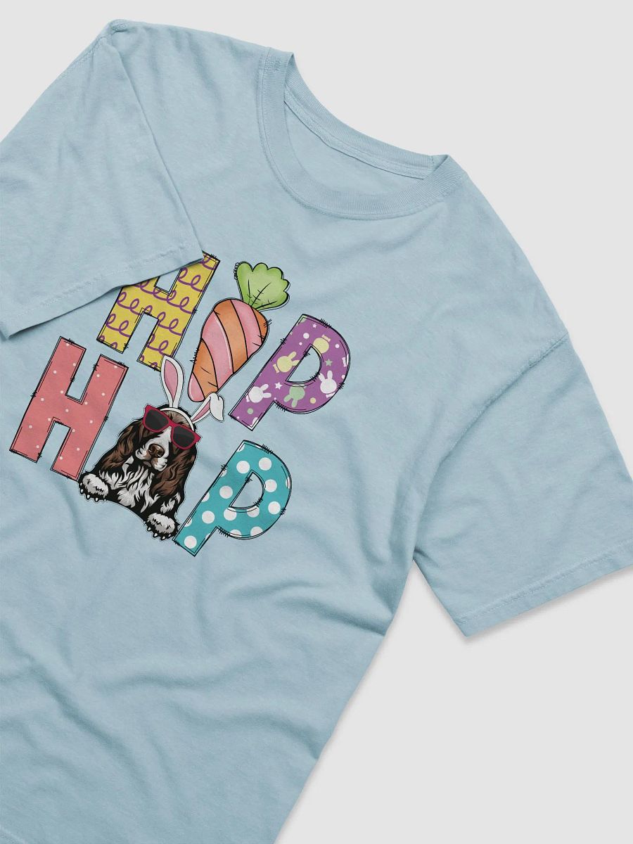 Hip Hop Easter Cocker Spaniel T-Shirt | Cute Easter Day Cocker Wearing Bunny Ears and Sunglasses T-Shirt product image (8)