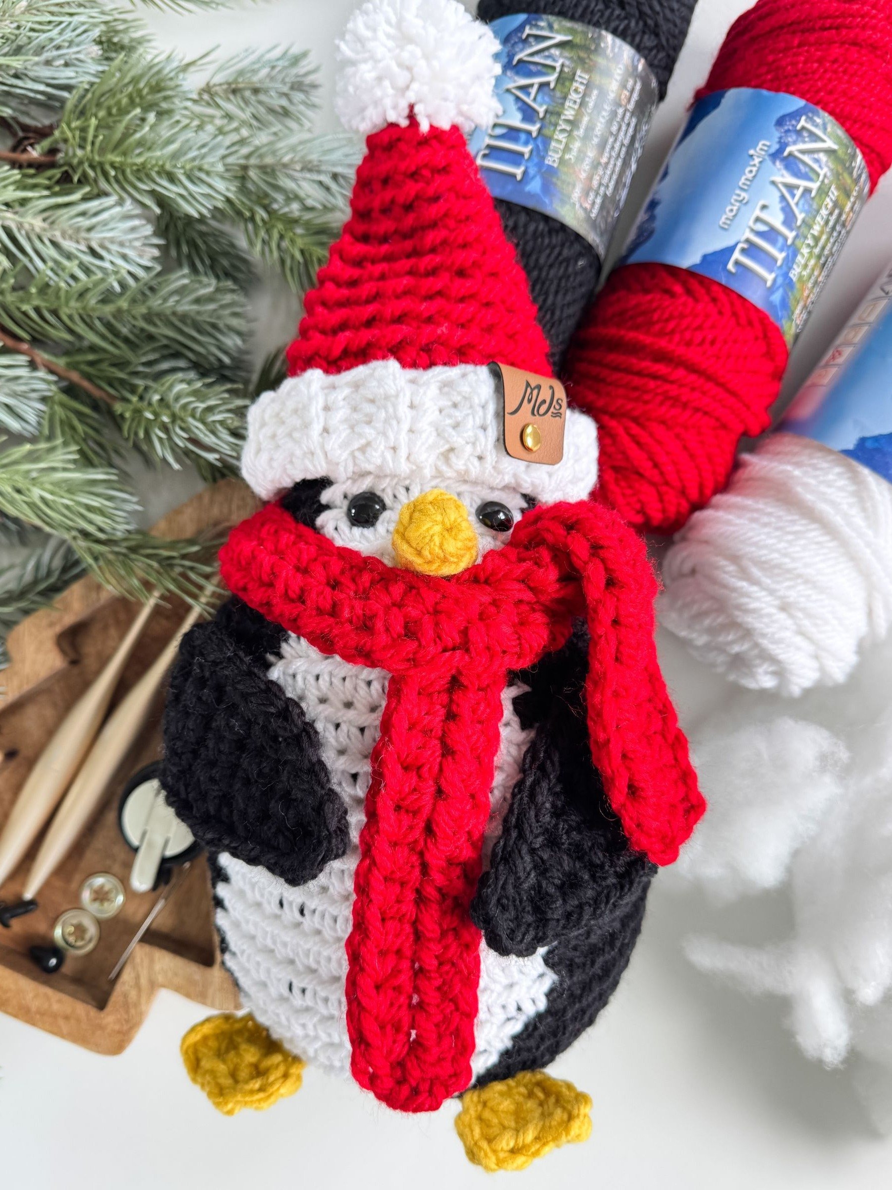 Merry & Bright Santa Penguin Crochet Pattern product image (9)