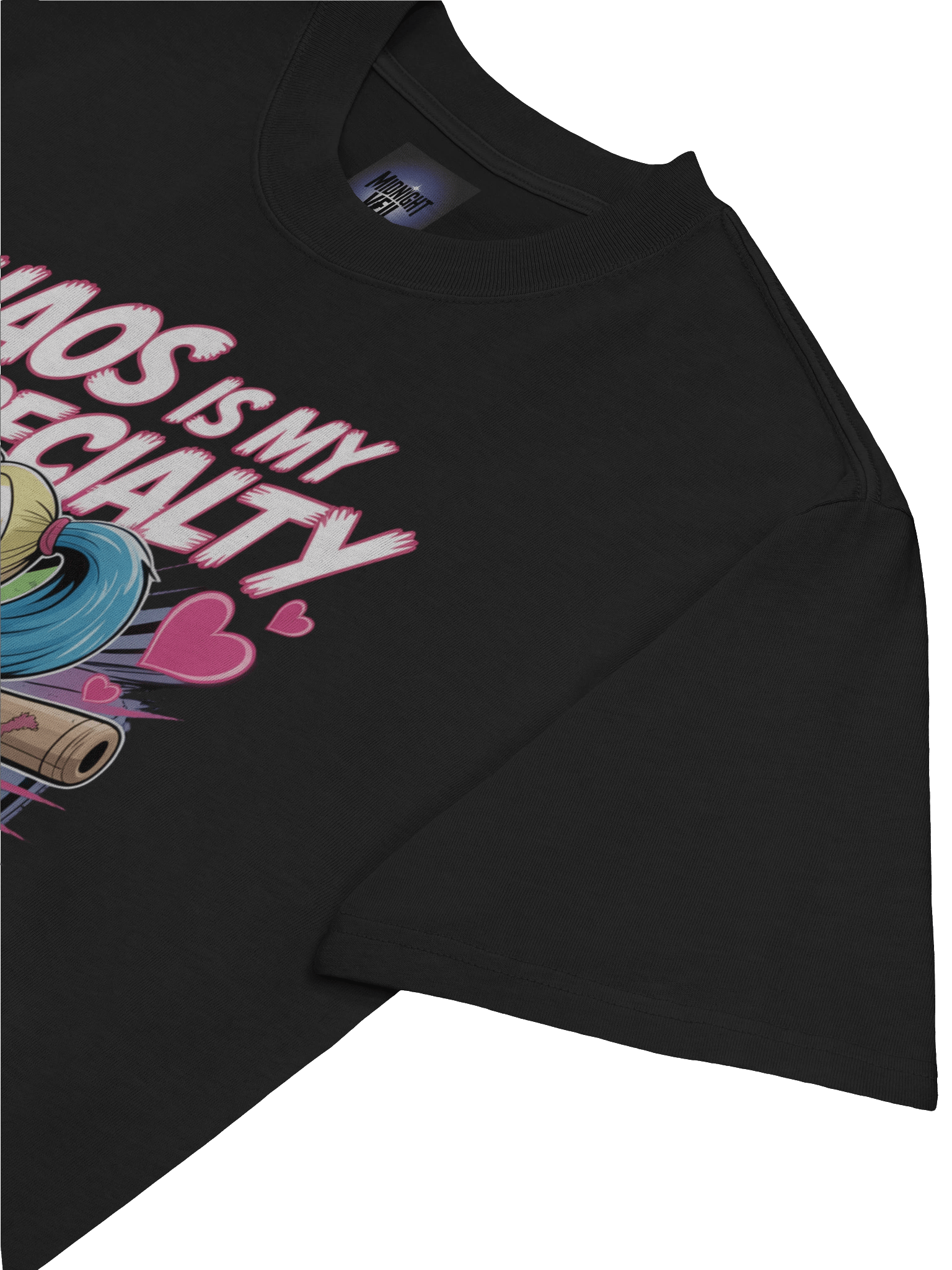 Anarchic Affection: Harley Quinn Chaos is My Speciality Oversized Faded T-Shirt product image (7)