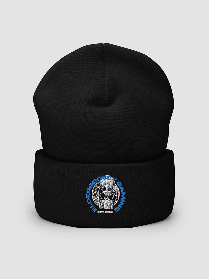 [eldergoosey] Embroidered Cuffed Beanie Yupoong 1501KC product image (1)