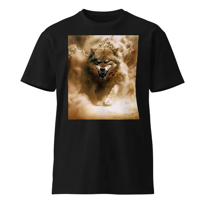 Thunderous Storm Wolf Unisex Tee product image (1)