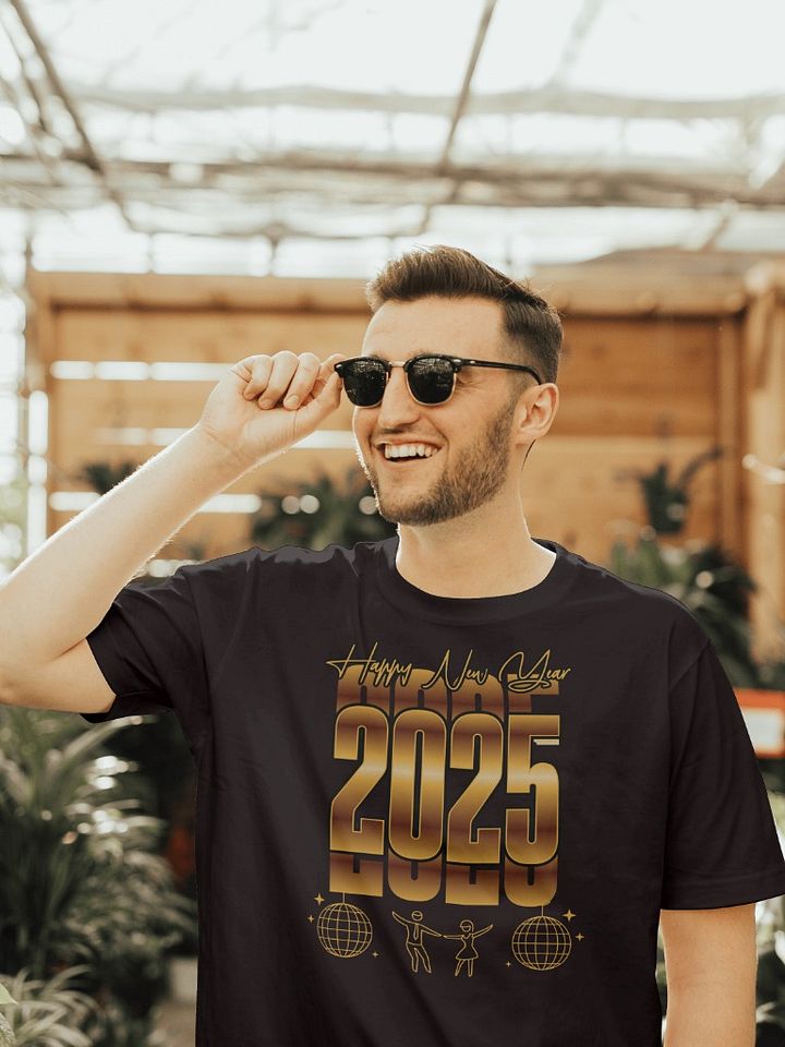 2025 New Year Heavy weight shirt (Gold Print) product image (1)