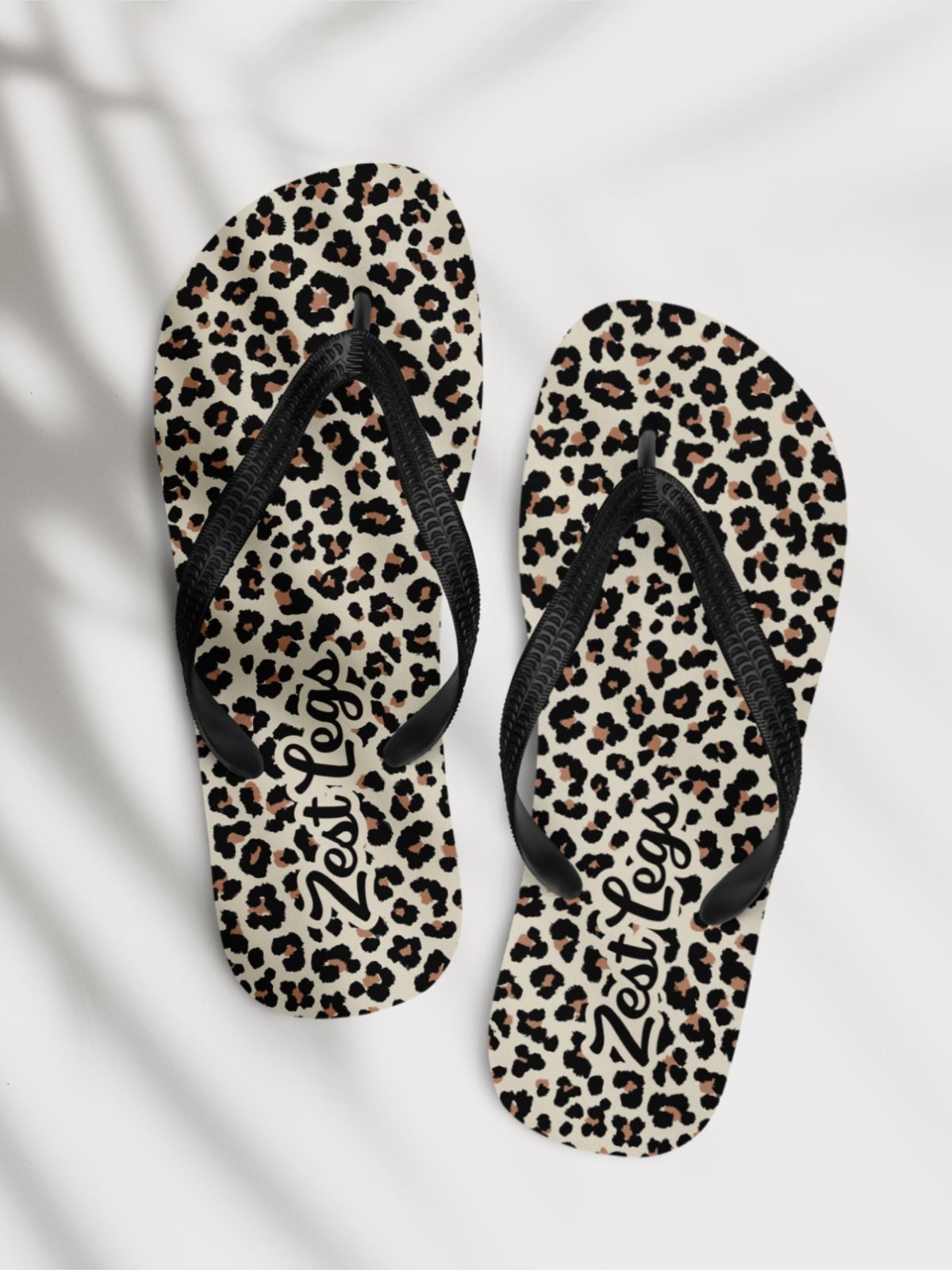 Flip flops "Abstract Animal Leopard Skin Fur Pattern" product image (1)
