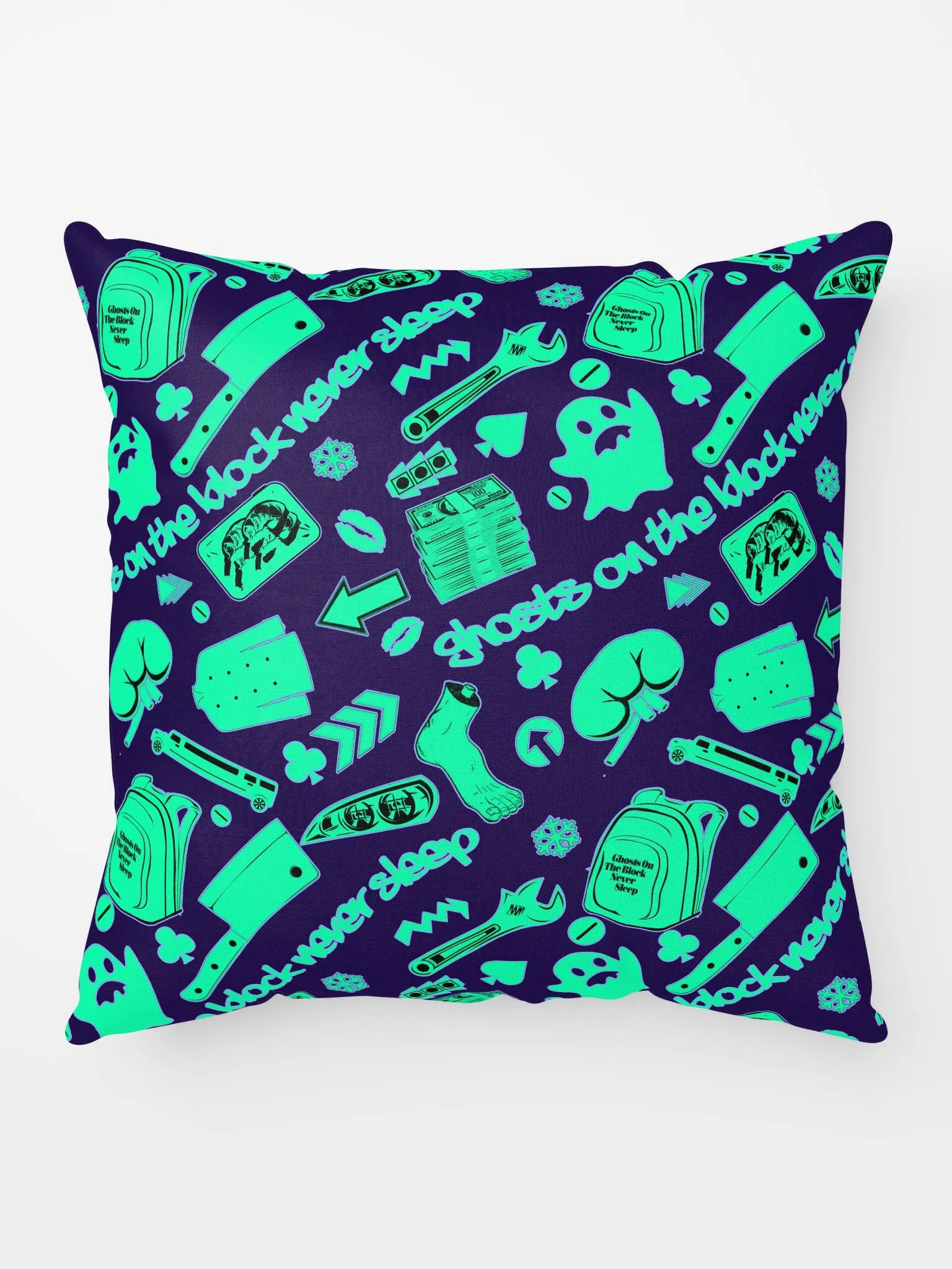 A8M - Ghosts On The Block Never Sleep Shorty Pillow (Neon February) product image (5)