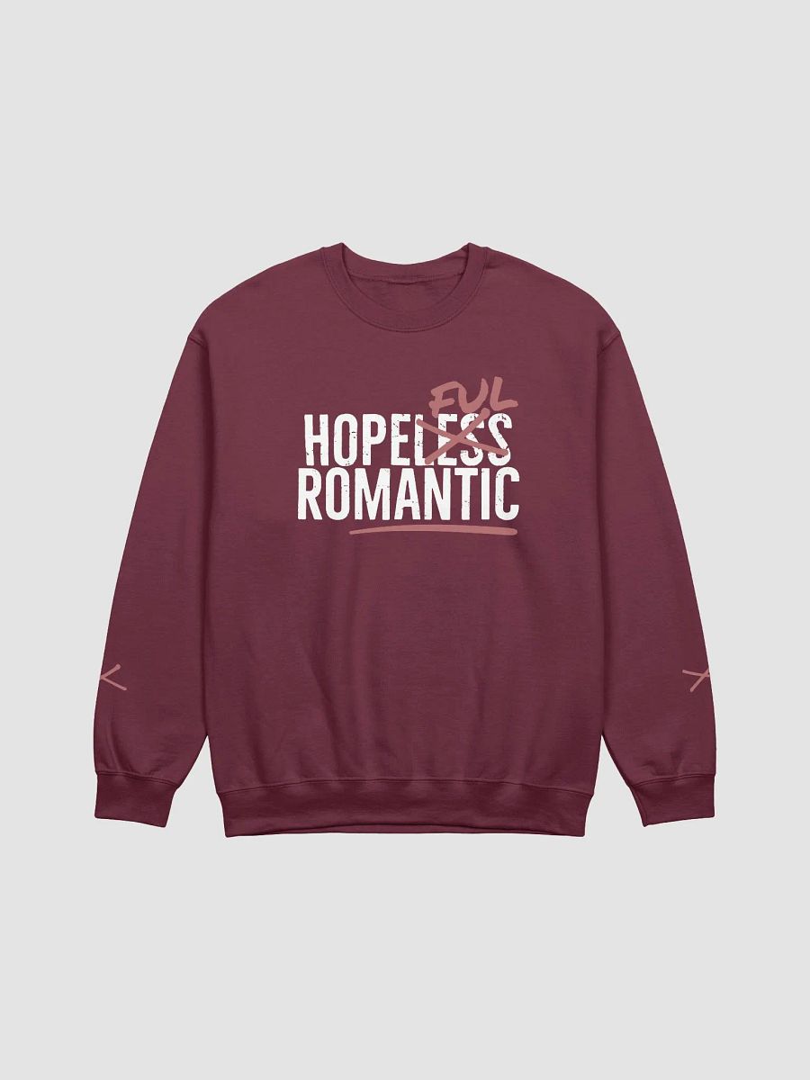 Hopeful Romantic Crewneck - White and Pink product image (1)