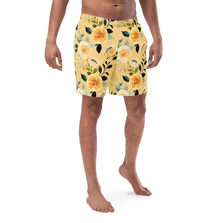 Yellow Rose Delight Mens Swimming Trunks product image (1)