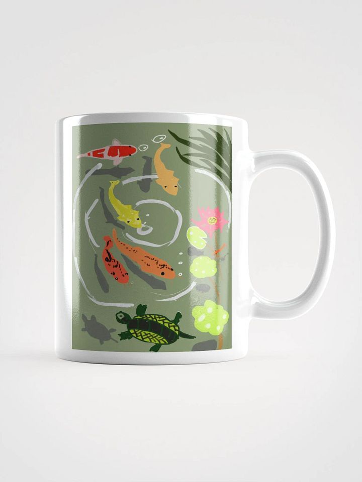 White Glossy Mug: fish product image (3)