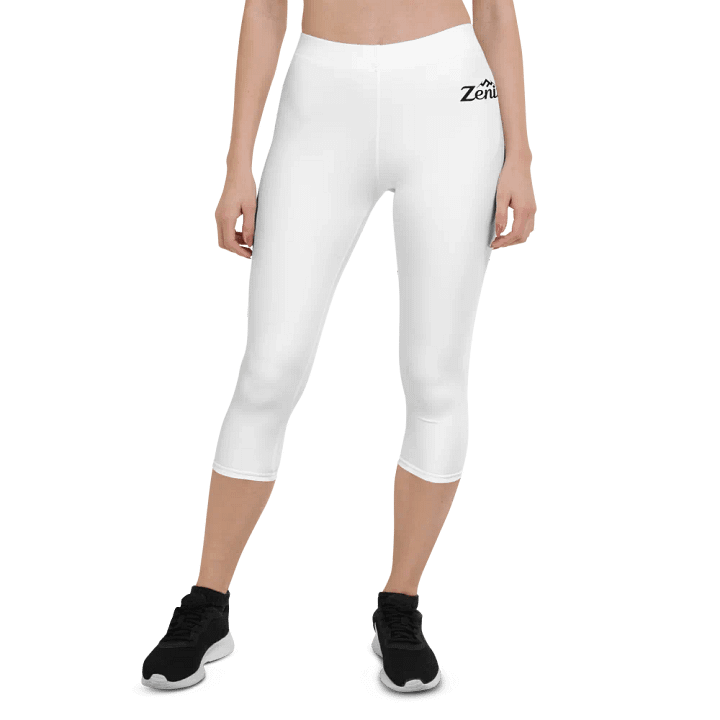 White Zenith Women's Capri Leggings product image (1)