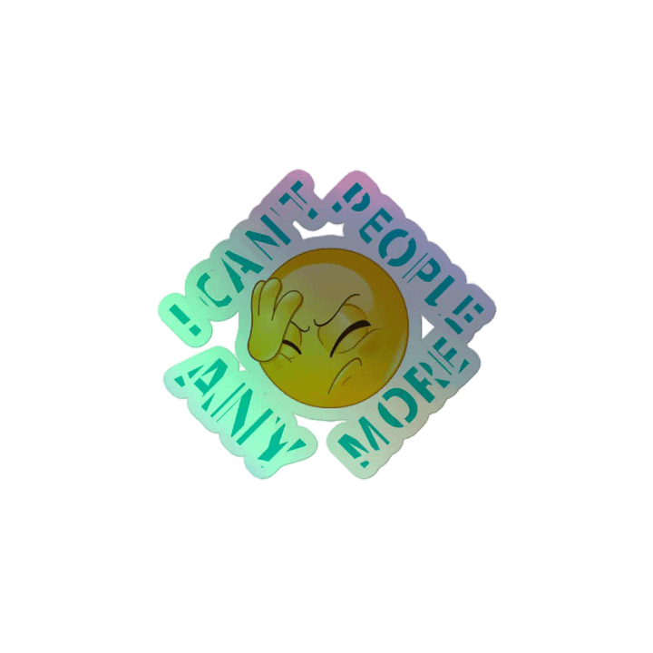 Facepalm Emoji Holographic Sticker Sheet product image (2)