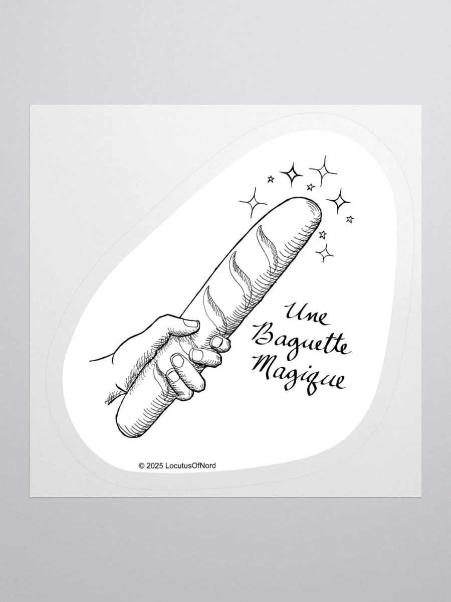 Punny Baguette Sticker product image (1)