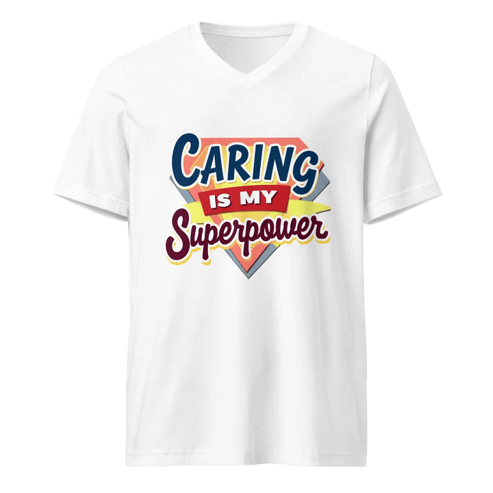 Superpower Caring V-Neck Tee product image (5)