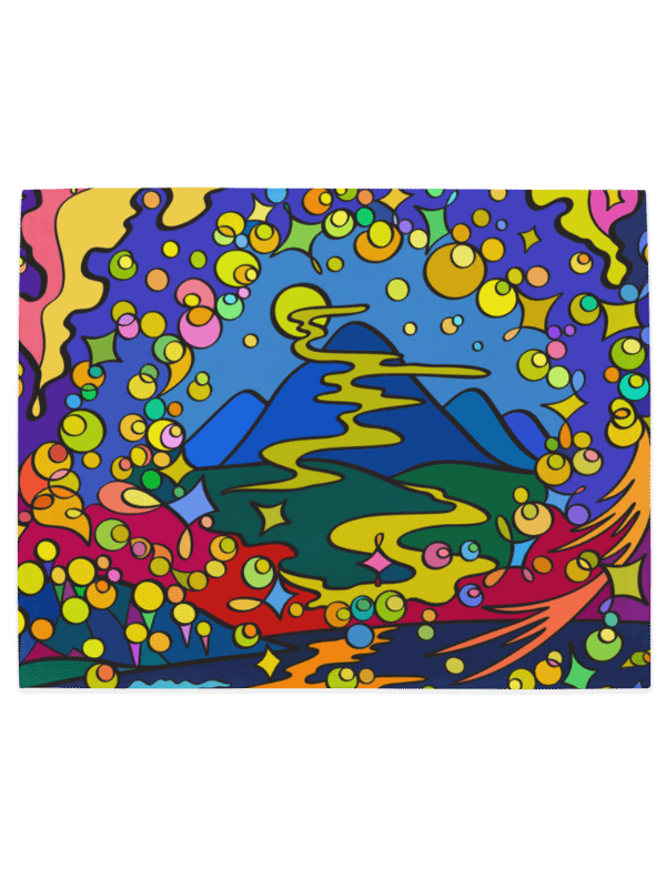 Vibrant Swirls Placemat Set – Colorful Marine Life product image (4)