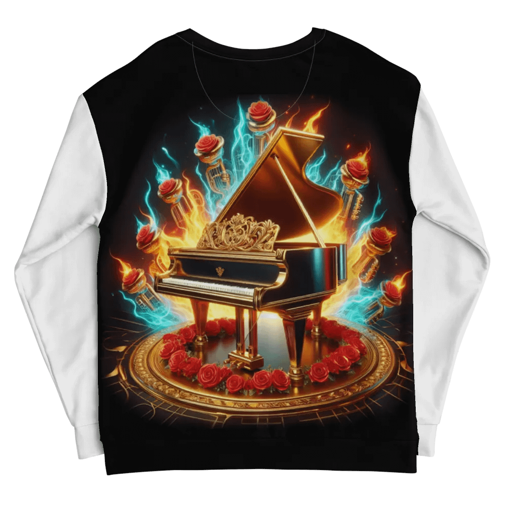 Flaming Grandeur Piano - Unisex Sweatshirt #24 product image (10)