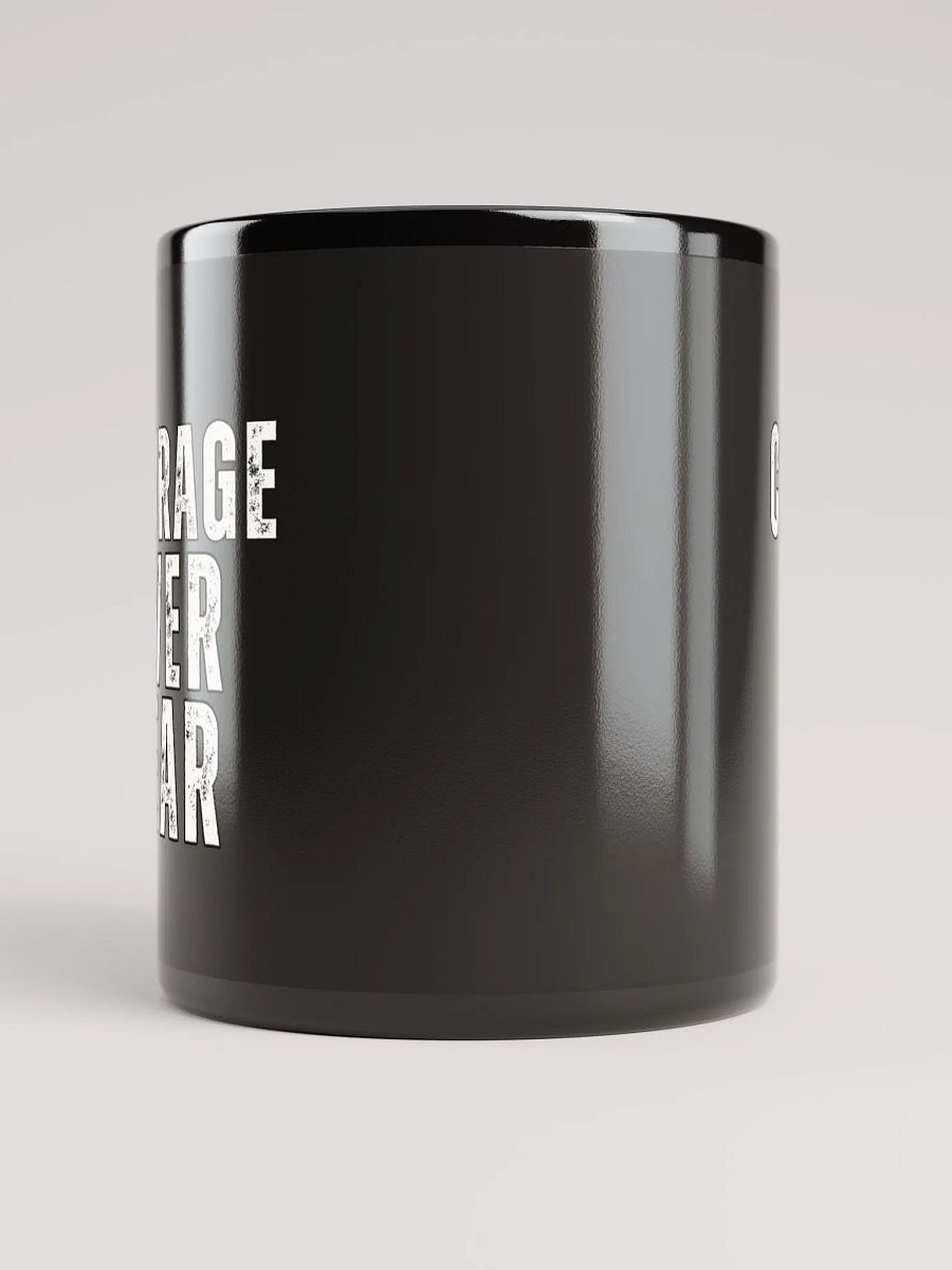 Courage Over Fear Black Glossy Mug product image (5)