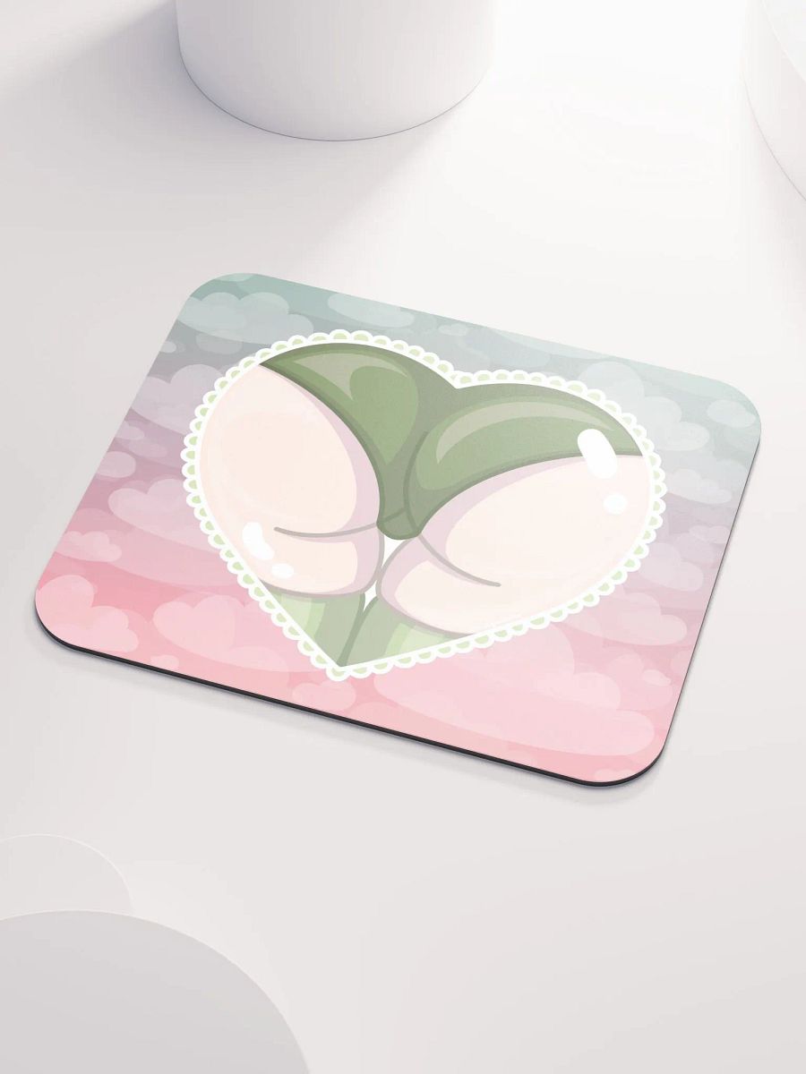 Green Heart Booty Mousepad product image (3)