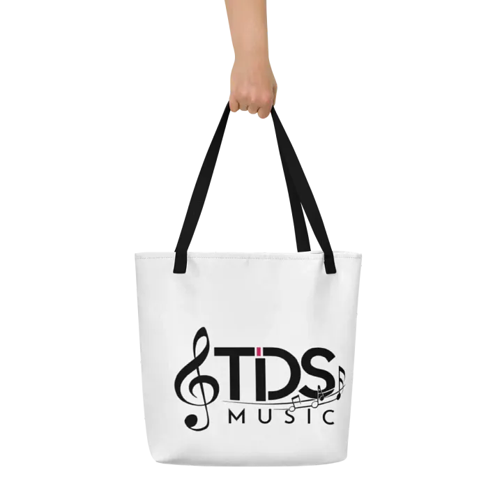 TDS Music Vibrant Expressions White Large Tote Bag product image (1)