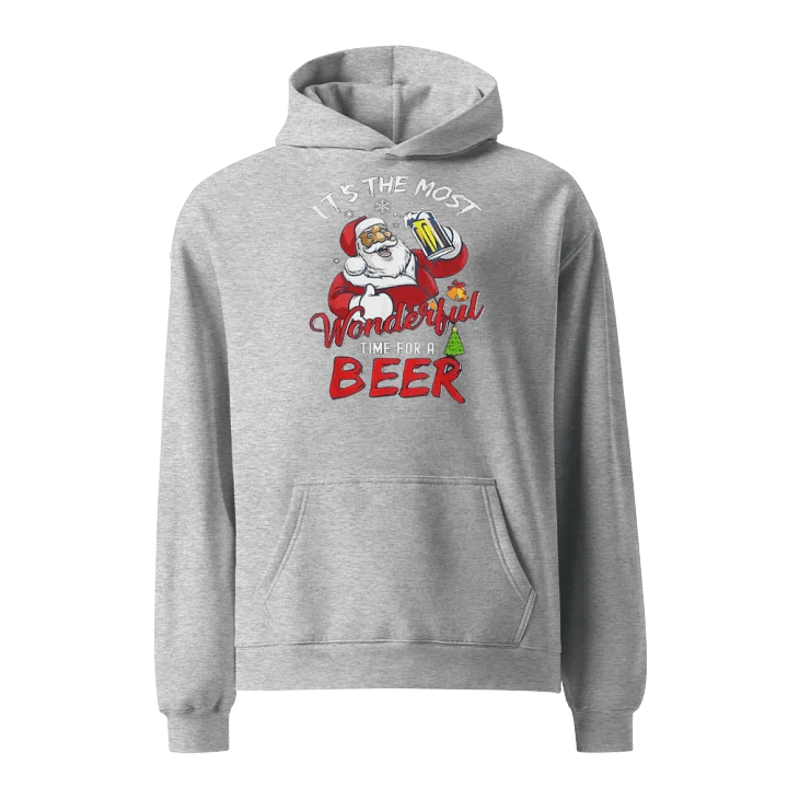 Santa’s Holiday Cheers AS Colour Unisex Premium Oversized Hoodie product image (1)