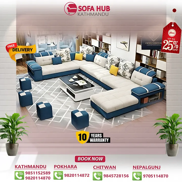 Modern Design Luxury U-Sofa product image (1)