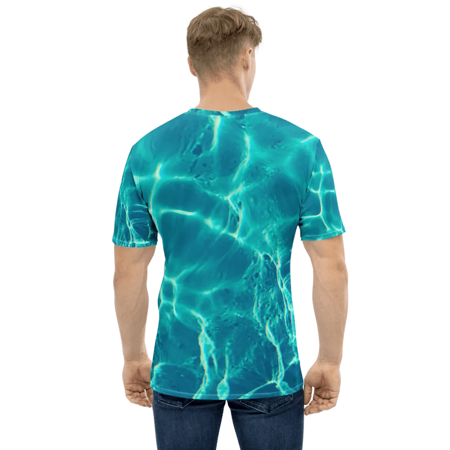 Oceanic Blue All-Over Print T-Shirt product image (5)