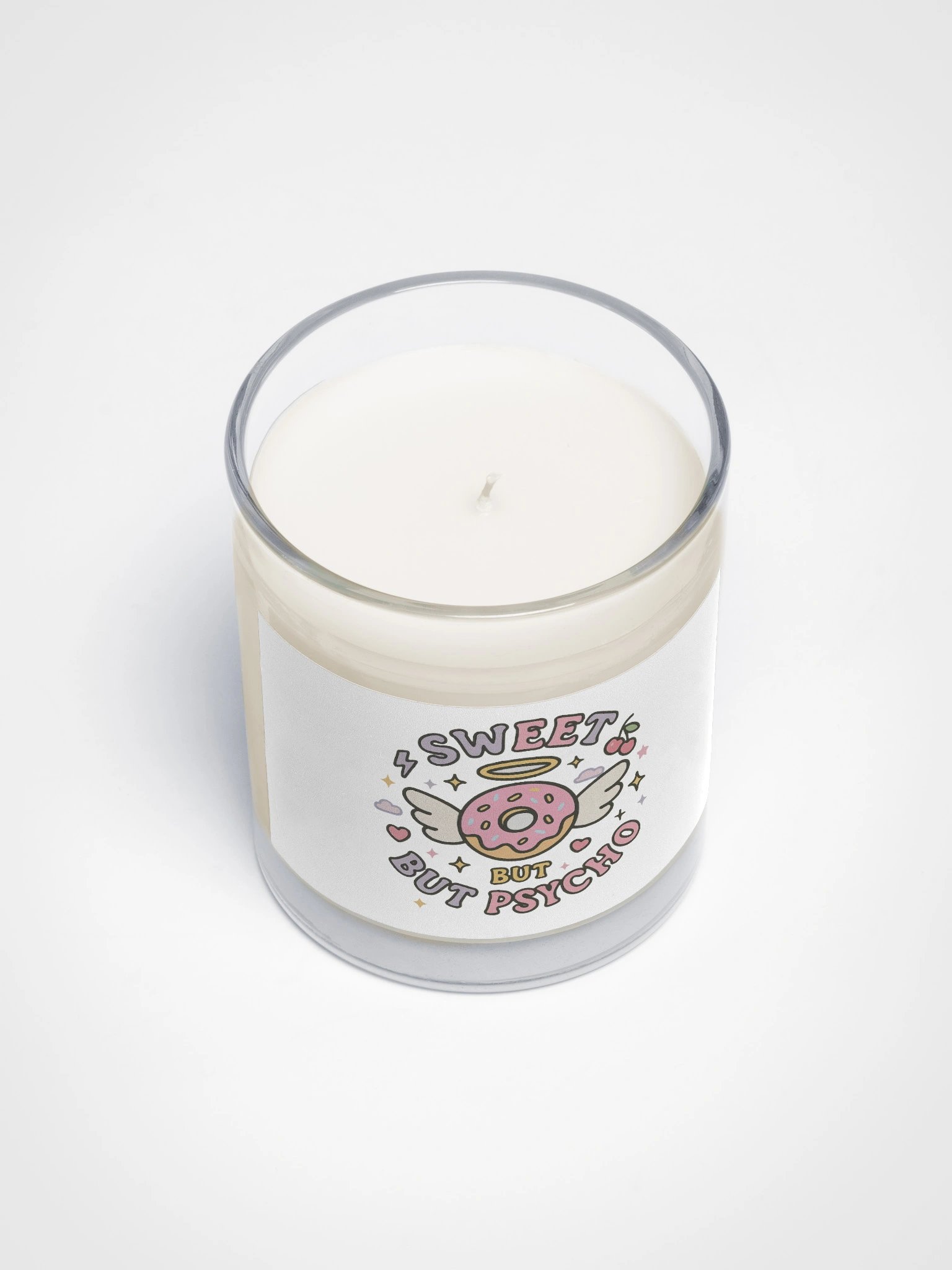 Sweet But Psycho Doughnut Soy Wax Candle product image (3)