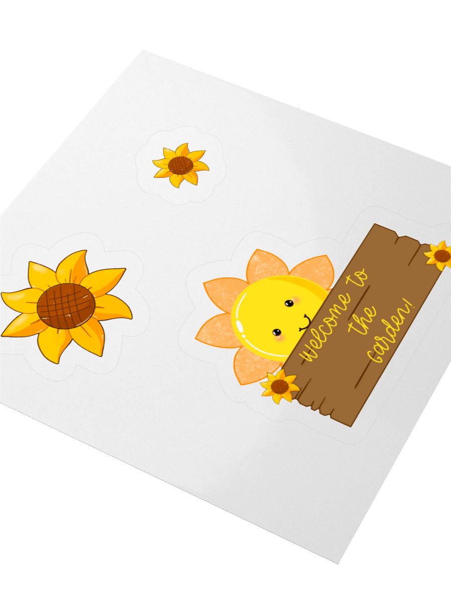 Cheerful Garden Welcome Sticker Set product image (8)