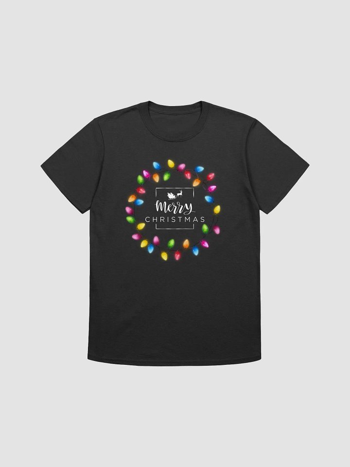 Merry Christmas Colorful Lights Unisex T-Shirt product image (1)