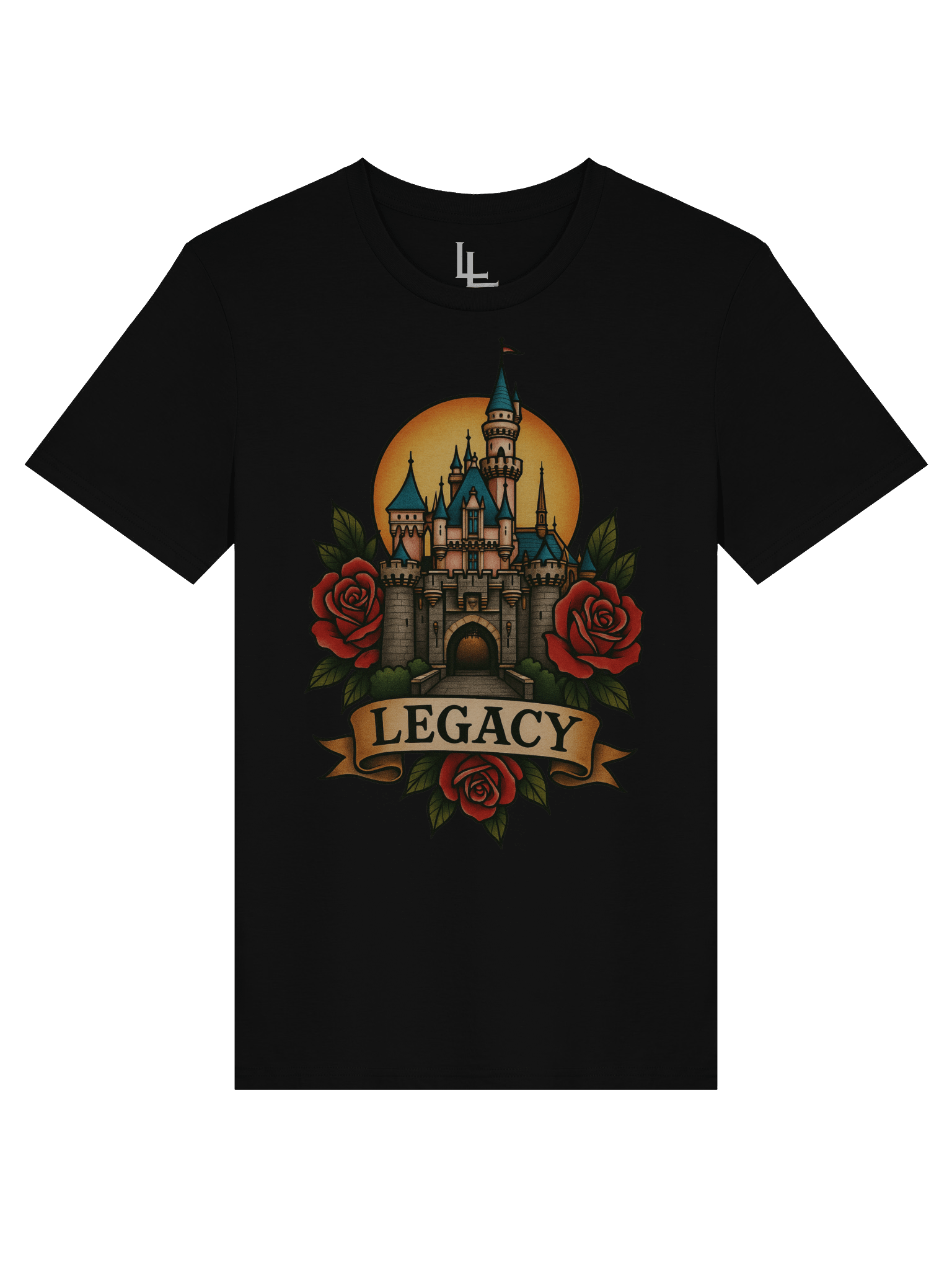Neo-Traditional Disneyland Tee | Black product image (1)