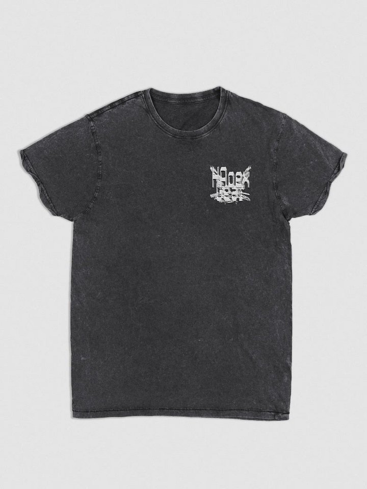 Denim T-Shirt - Embroidered - White HApex Gear Black Logo product image (1)