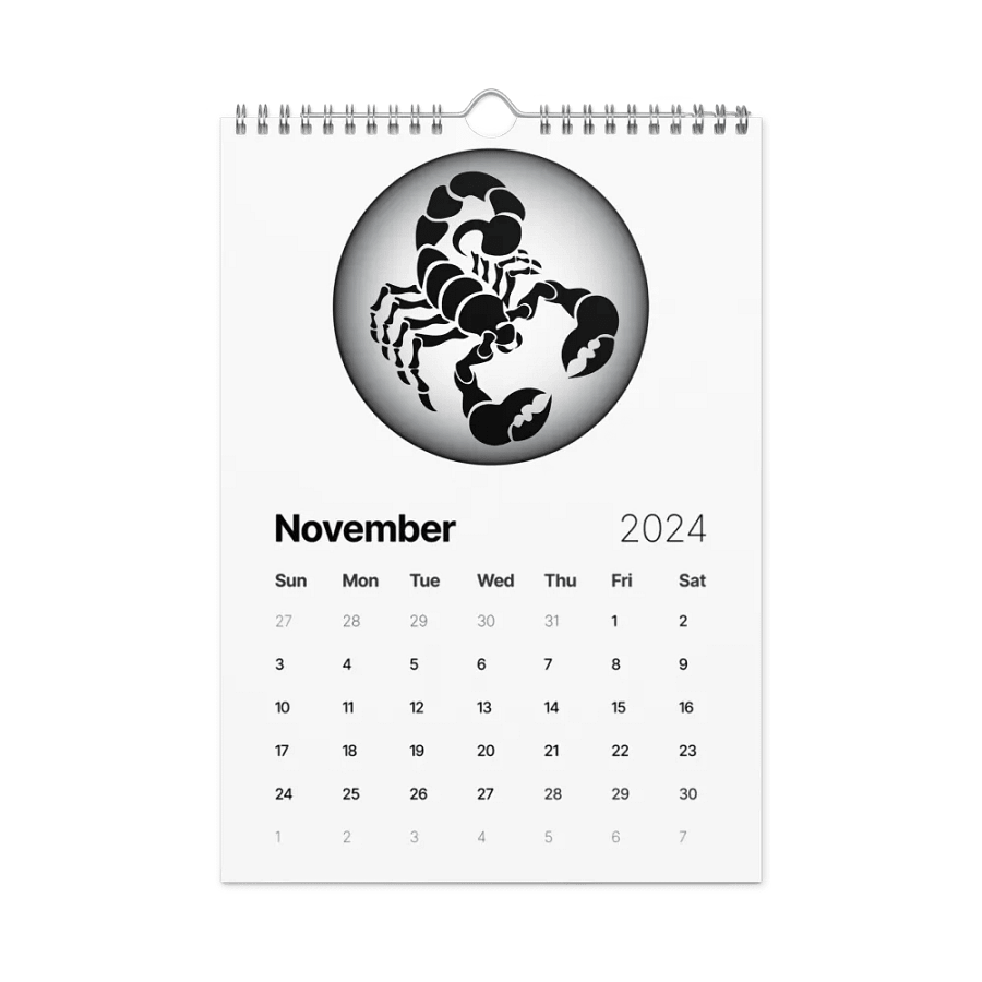 2024 Zodiac Calendar: A Year of Celestial Beauty product image (11)