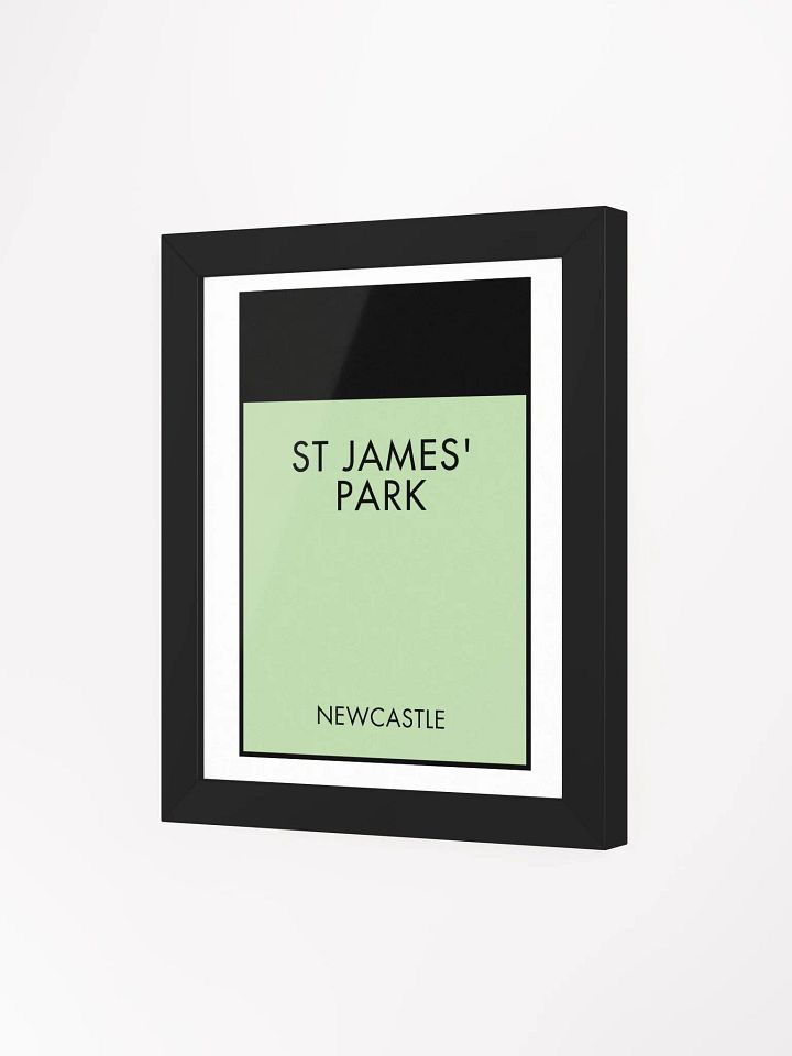 St James’ Park Newcastle Monopoly Title Art Framed Print product image (1)