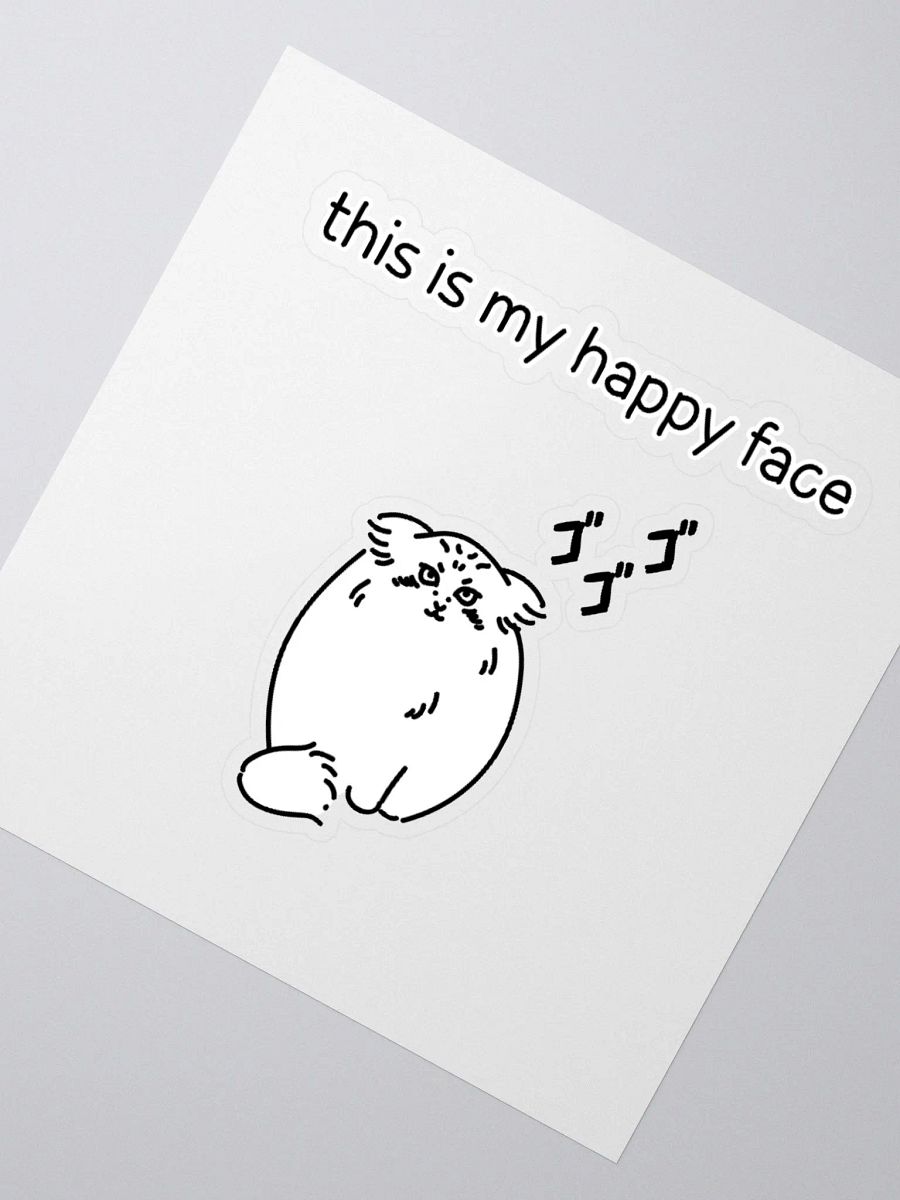This Is My Happy Face - Sticker product image (4)
