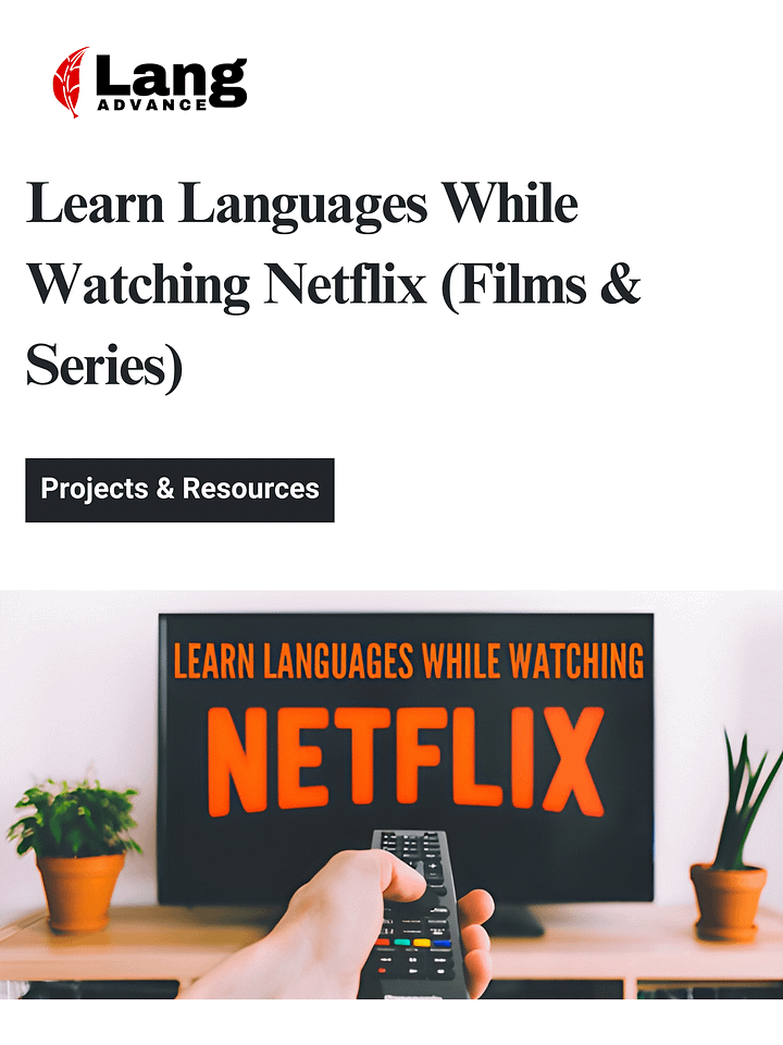 Learn Languages While Watching Netflix (Films & Series) product image (1)