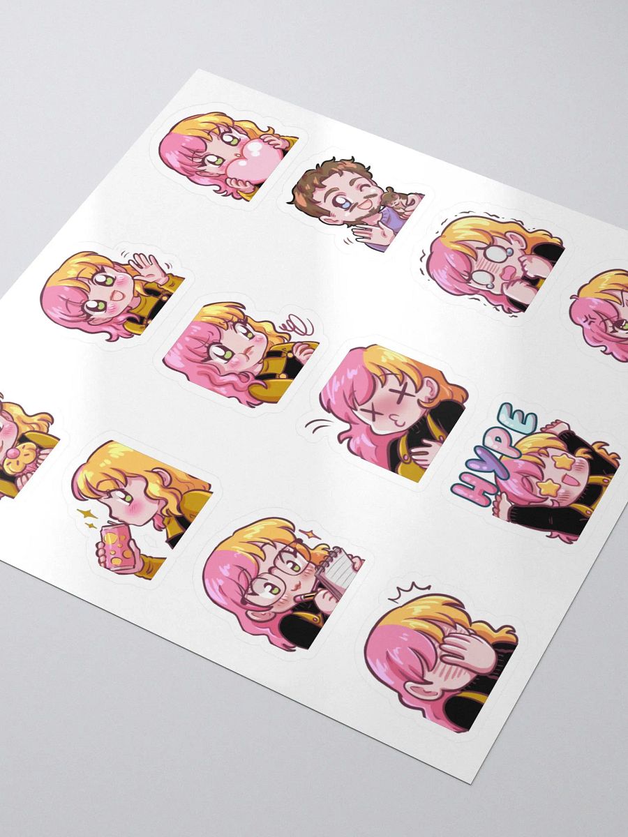 Emote Sticker Sheet - Option 1 (All emotes) product image (3)