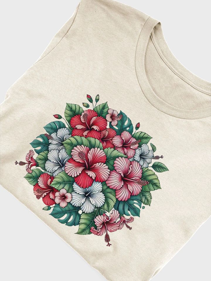 Bella+Canvas Supersoft T-Shirt | AI design Hibiskus flower mandala product image (1)