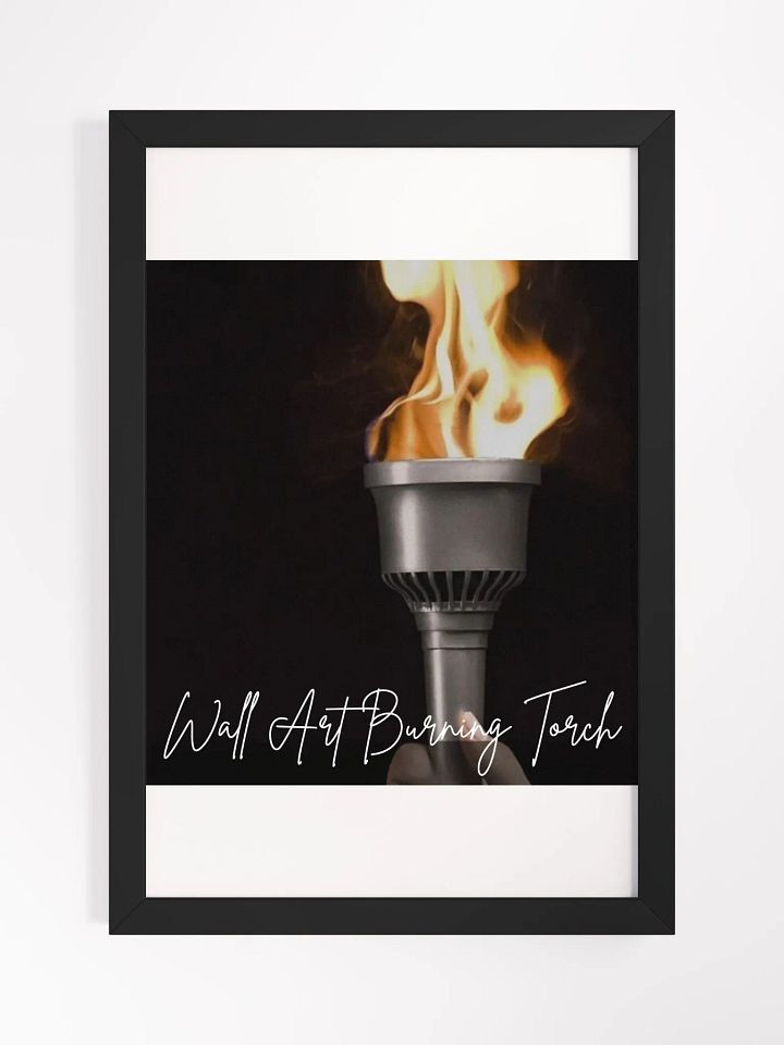 Burning Torch Framed High-Quality Matte Poster (in) product image (1)