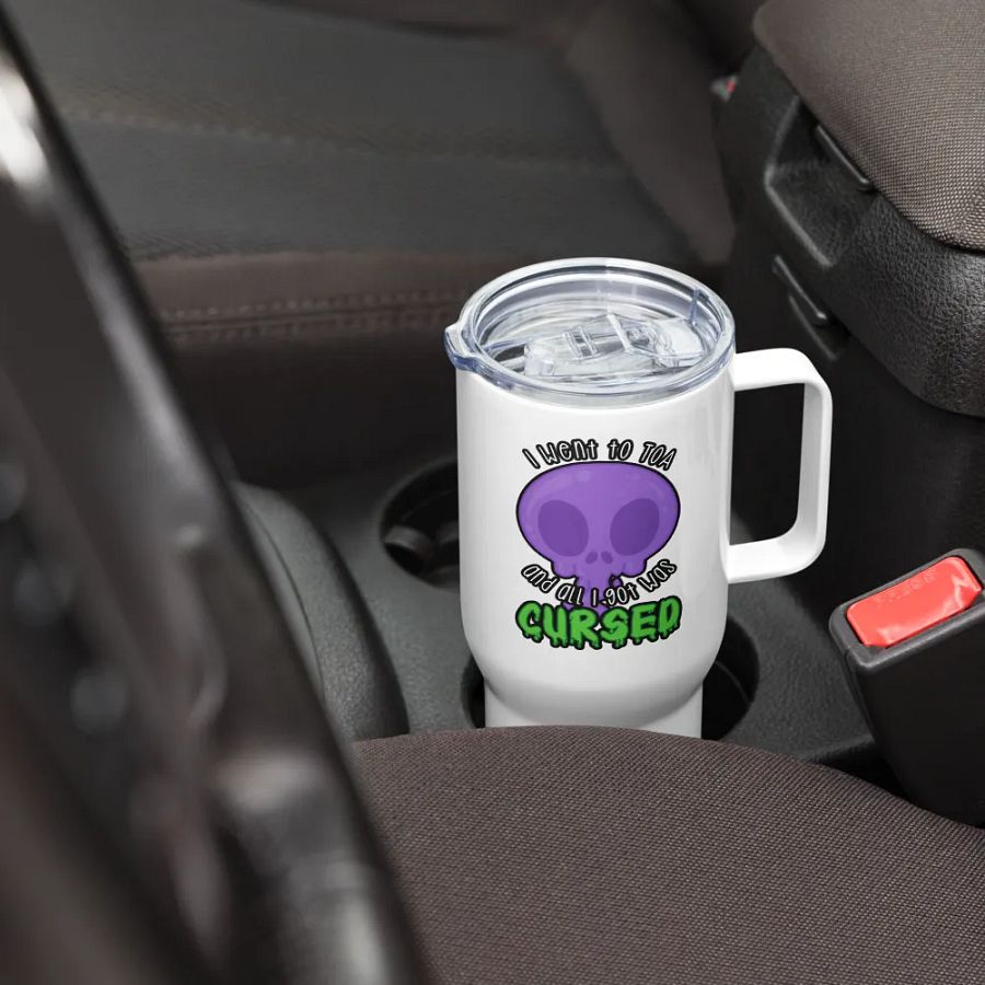 All I Got Was Cursed - Warlock - Travel Mug w/Handle product image (7)