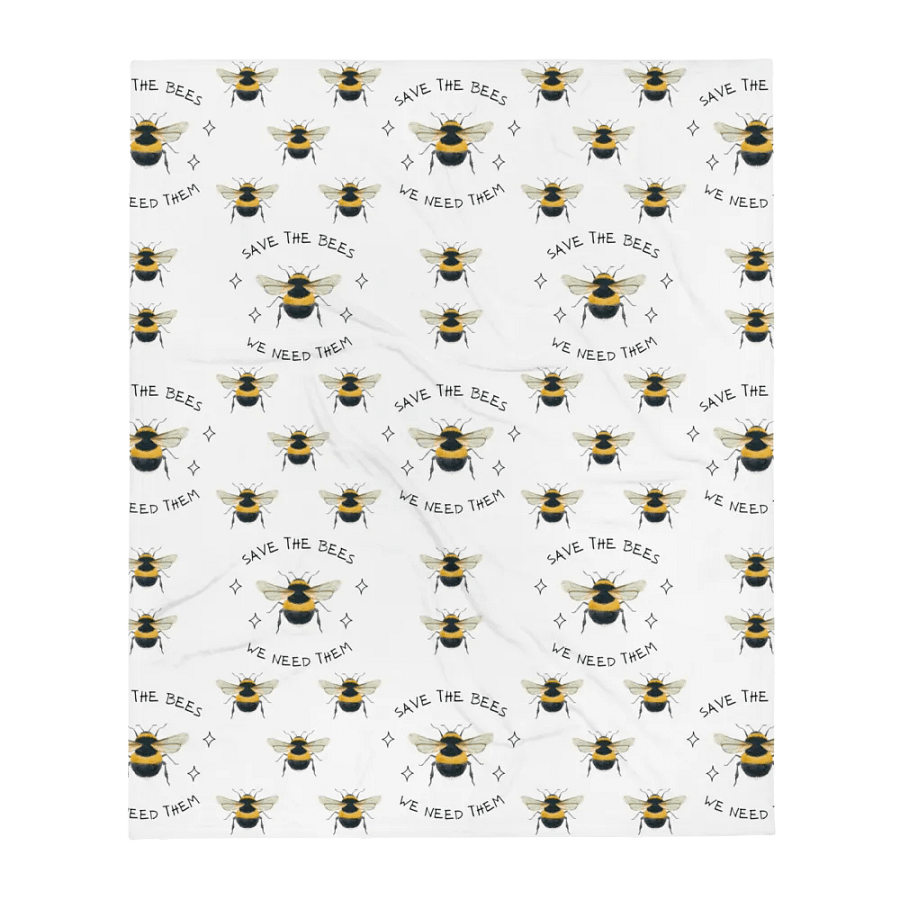 Save The Bees We Need Them Blanket product image (1)